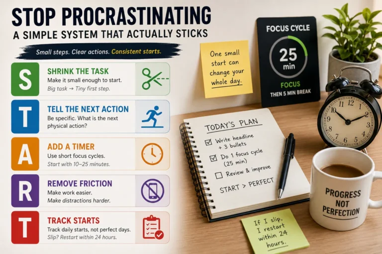 Stop Procrastinating: A Simple System That Actually Sticks