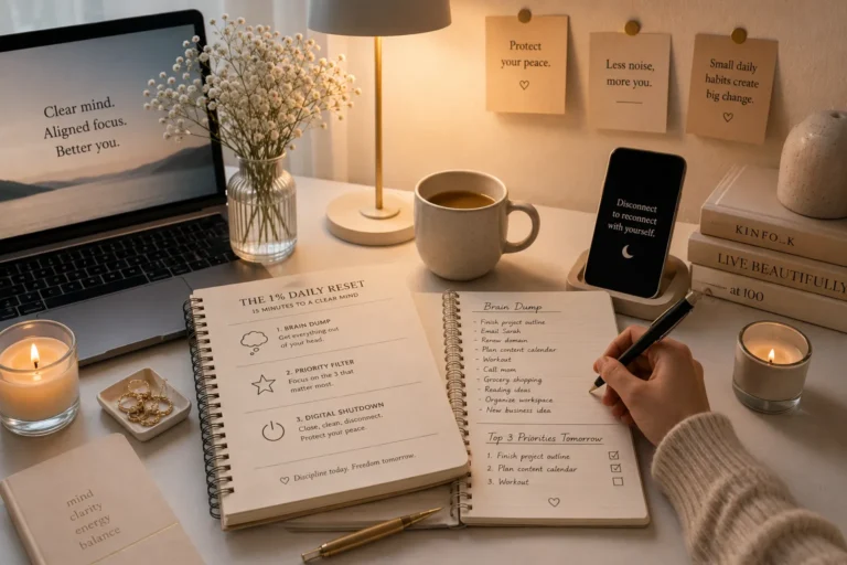 The 1% Daily Reset: How to Fix Mental Chaos and Digital Overload