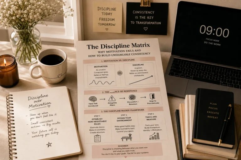 The Discipline Matrix: Why Motivation Fails and How to Build Unshakable Consistency