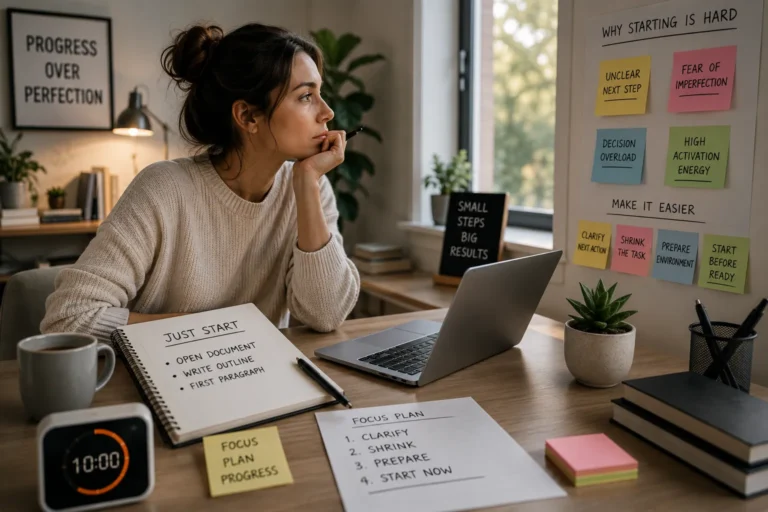 Why Starting a Task Feels So Hard (And How to Make It Easier)